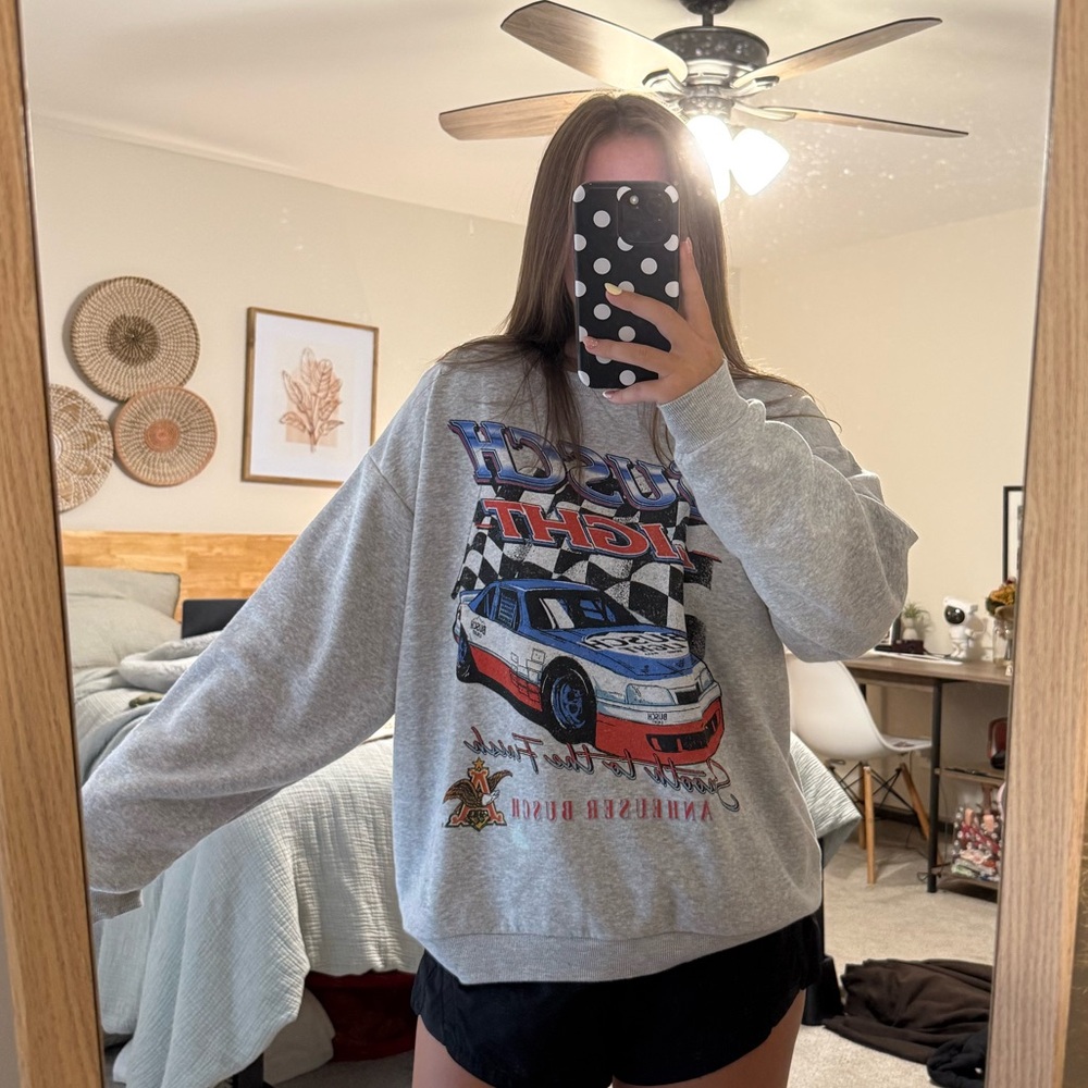 Gray Busch NASCAR Graphic Sweatshirt